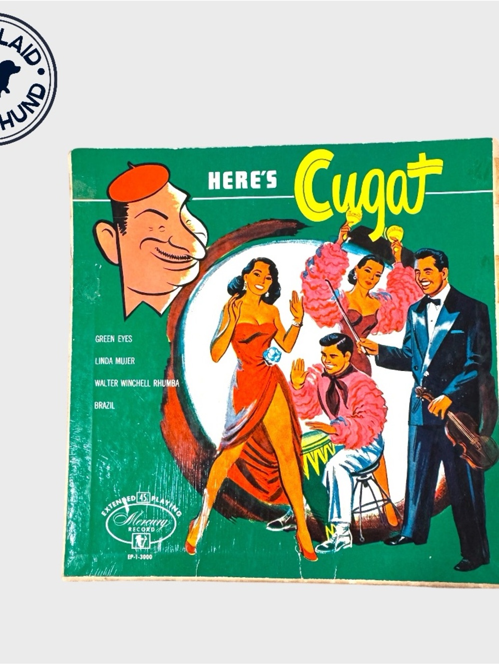 Vintage Here's Cugat Vintage 45 Vinyl Album